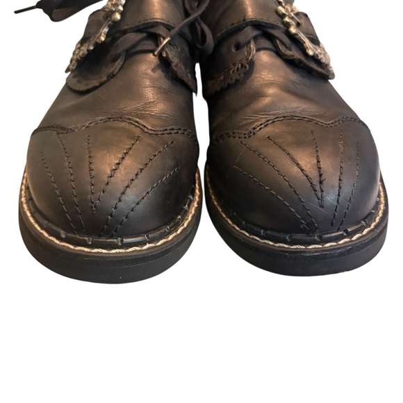 John Fluevog Discontinued 7TH Heaven Capellan Buckled Derby Shoe, Sz 6 - Picture 8 of 16